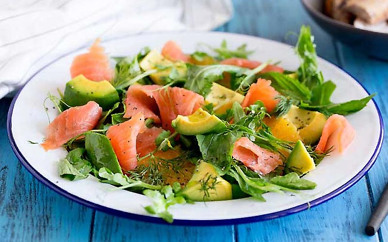 Cách làm salad cá hồi xông khói sốt chanh Cách làm salad cá hồi xông khói sốt chanh
