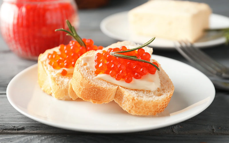 Ăn trứng cá hồi như thế nào Ăn trứng cá hồi như thế nào