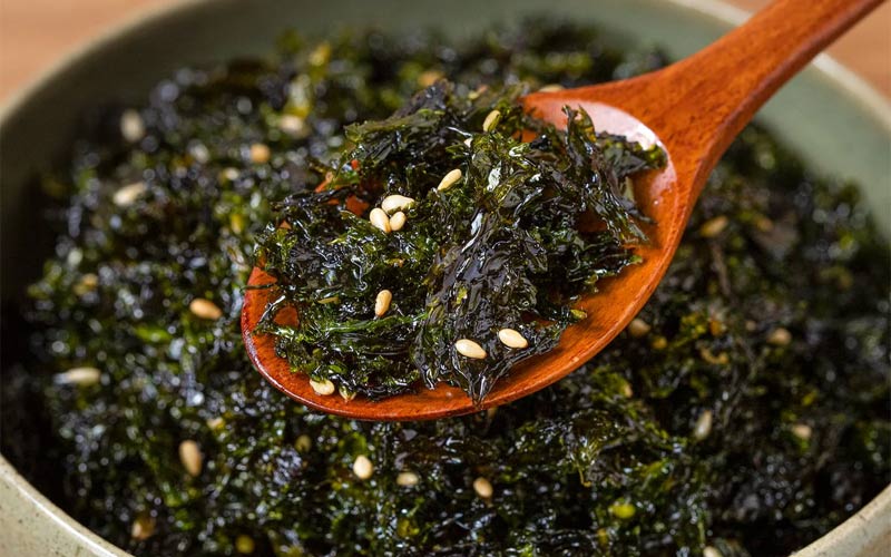 Rang mè và rong biển Rang mè và rong biển