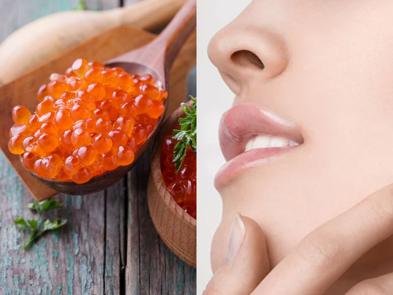 trứng cá hồi đẹp da trứng cá hồi đẹp da