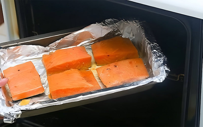 Nướng cá hồi