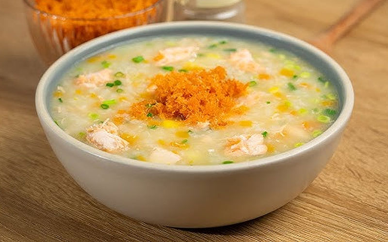 Cháo cá hồi