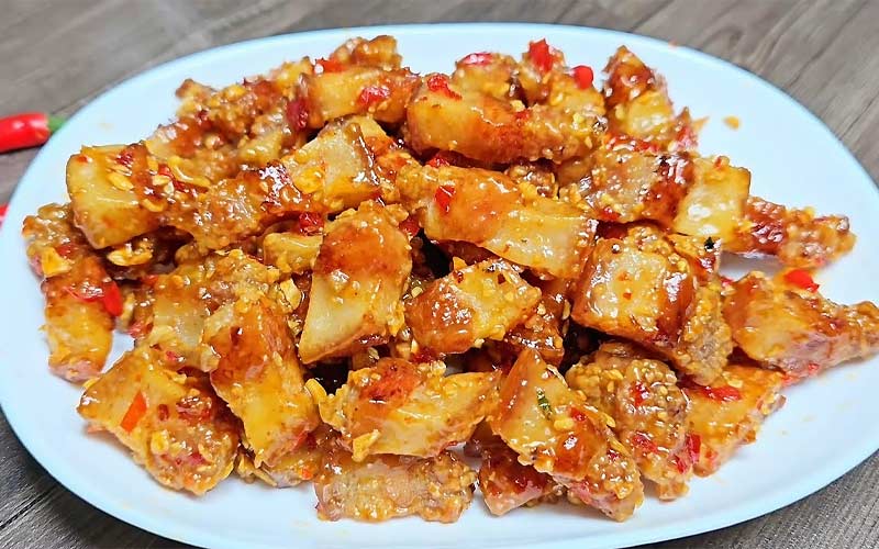 Tóp mỡ rim mắm