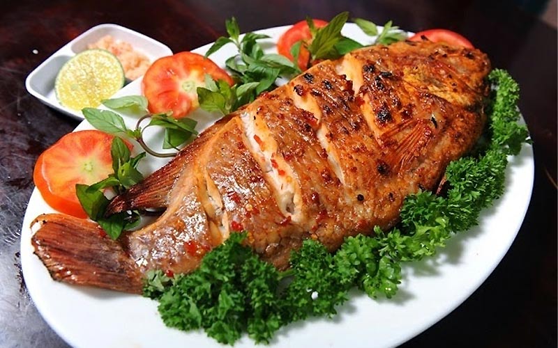 Cá diêu hồng nướng