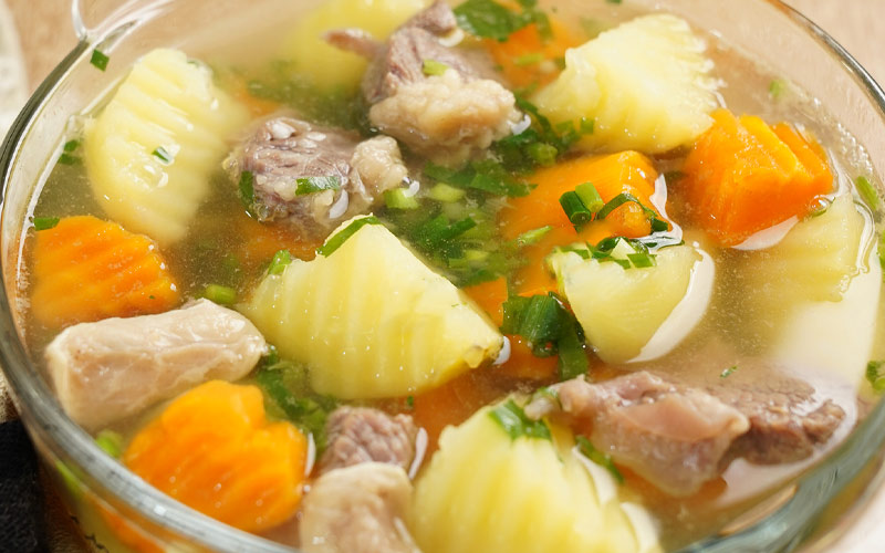 Canh thịt bò khoai tây