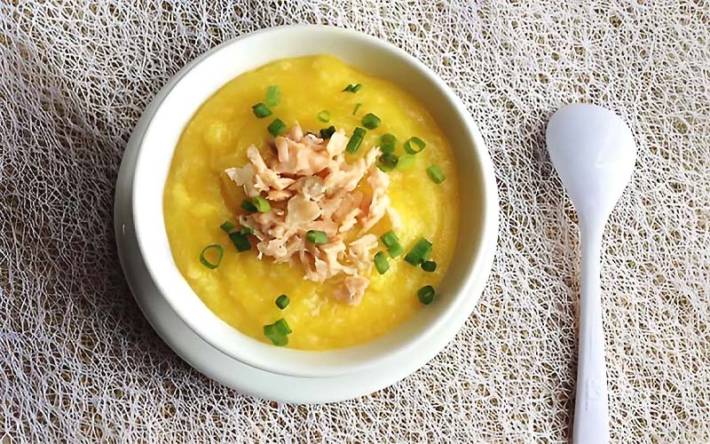 Súp cá hồi khoai lang