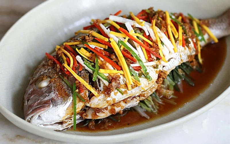 Cá hấp xì dầu Cá hấp xì dầu