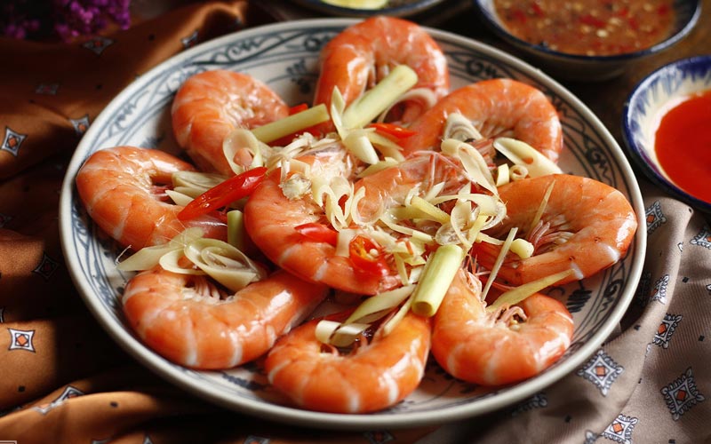 Tôm hấp bia Tôm hấp bia
