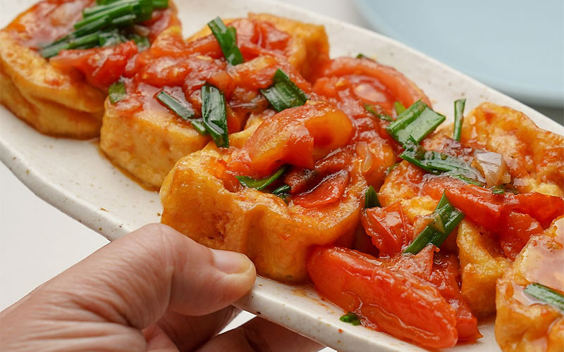 Đậu phụ sốt cà chua
